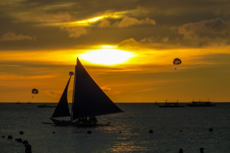 Sonnenuntergang auf Boracay, Philippinen